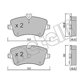 Metelli Bromsbeläggssats, skivbroms 22-0342-0