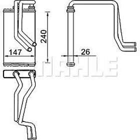 Mahle Original Värmeväxlare AH 271 000S