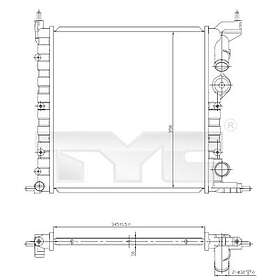 TYC Kylare, motorkylning 728-0030