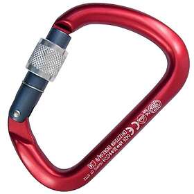 Kong X Large Carabiner Aluminum Threaded Anodized Body Röd