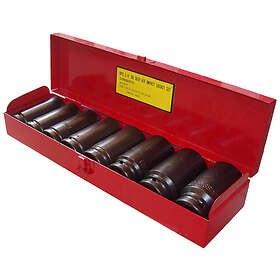 King Tony Krafthylsor 3/4'' i sats 26-38mm 6-kant 8 delar, långa