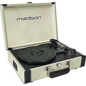 Madison Vintage Skivspelare m. Bluetooth (Cream)