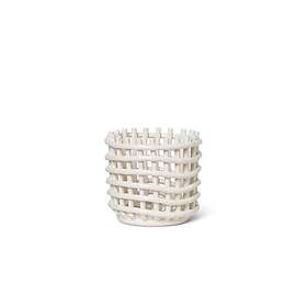 Ferm Living Ceramic Basket Small Off-White