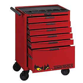Teng Tools Tool Trolley TCW806N1 6 drawers, röd