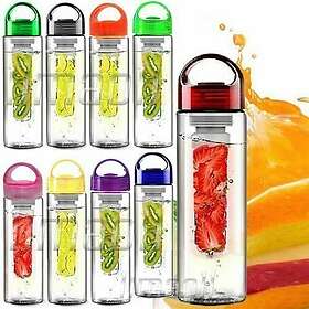 800ML Fruit Fuzer Infuser Water Bottle Sports Juice Maker Assorted Colour