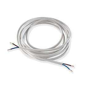 PRhome Kabel rund SKK2x0,75 Vit 3m
