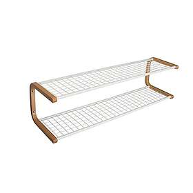 Essem Design Anna L=1100 mm vit/ek skohylla dubbel omonterad