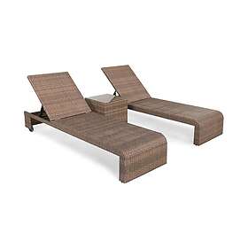 Solsängsset Bahamas 2-sits Sidobord Sand