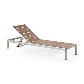 Chaise longue Nardo 64|93 cm Bois/natur