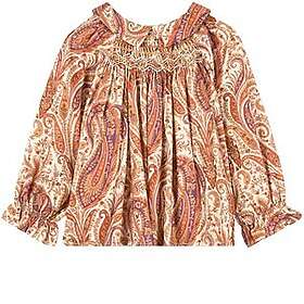 Bonpoint Smockee Pompon Blus Orange 18 mån