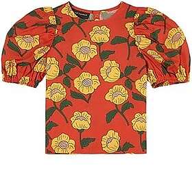 Mini Rodini Blommig Topp Orange 128/134 cm (Jr)