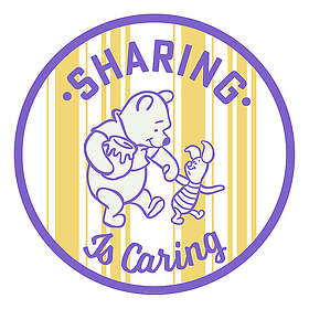 Komar Fototapet Dot Nalle Puh Sharing 125Cm