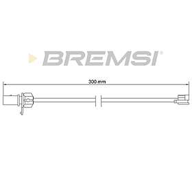 Bremsi Varningssensor, bromsbeläggslitage WI0944