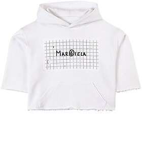 MM6 Maison Margiela Logo Huvtröja Vit 8 år