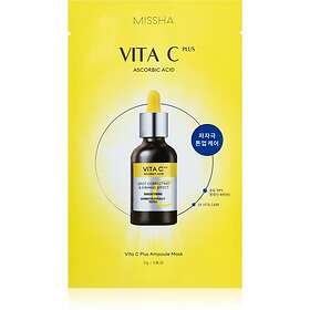 Missha Vita C Plus Uppljusande Arkmask För Ansiktet Med Vitamin 27g