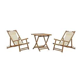 Balkongset vit/beige ATRANI/SPELLO Beige