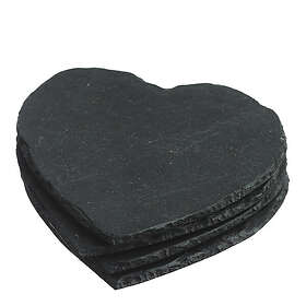 Just Slate The Company Coasters Hjärta 4-pack