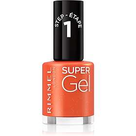 Rimmel Super Gel Nagellacksgel utan UV / LED tätning Skugga 096 Heatwave Away 12