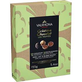 Valrhona Presentask Chokladtryfflar Mörk, Mjölk & Dulcey 155g