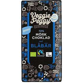Veggie Peggy Mörk Choklad Blåbär 85g