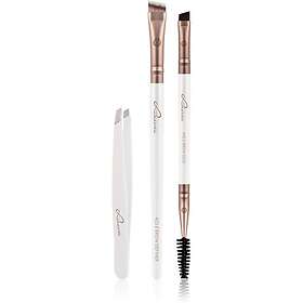 Luvia Cosmetics Prime Vegan Brow Kit för ögonbryn Pearl White / Metallic Coffee Brown 3 st. female