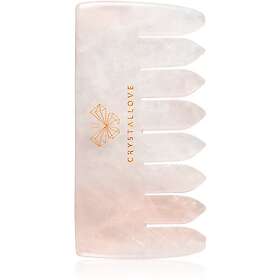 Crystallove Rose Quartz Comb massagehjälpmedel för hår och kropp female