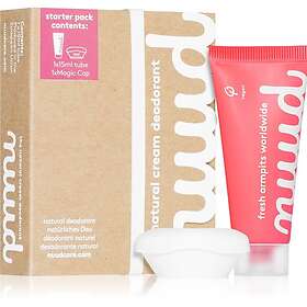 nuud Starter Pack Red Antiperspirant-kräm naturlig Magic Cap 15ml unisex