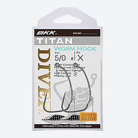 BKK Titan Diver Worm Hook 1/0 (1,8g)