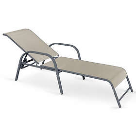 Garden Prestige Deckchair 'Mosler' Grå