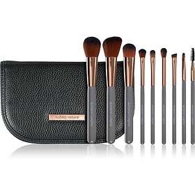 Nude by Nature Professional Brush Set Sminkborstar med fodral 9 st. female