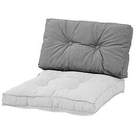Lotta ryggdyna B 58-63 H 38 cm Kolgrå