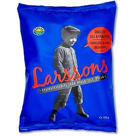 Larssons Chips Gräslök, Dill & Gräddfil 125g
