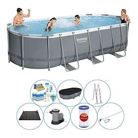 Bestway Power Steel Oval Pool Set X X Cm Au Meilleur Prix Comparez Les Offres De