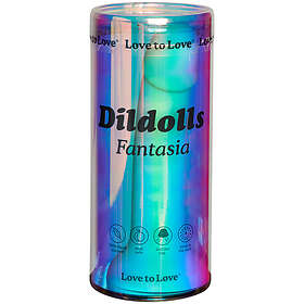 Love To Dildolls Fantasia Glow In The Dark Dildo 18 cm Blandade färger