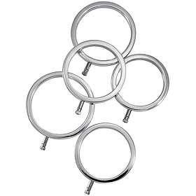 ElectraStim ElectraRings Solid Metal Cock Rings 5 pcs Silver