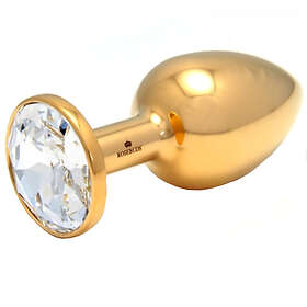 Rosebuds Gold Swarovski Cristal Butt Plug Medium Guld