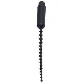 Master Series Dark Rod Beaded Sound Dilator med Vibrator Svart