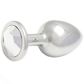 Rosebuds Swarovski Cristal Butt Plug Large Silver