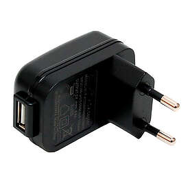 Rimba USB EU AC Adapter Svart