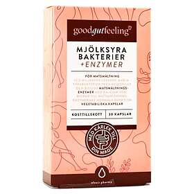 Feeling Good Gut Mjölksyrabakterier Enzymer, 30 Capsules