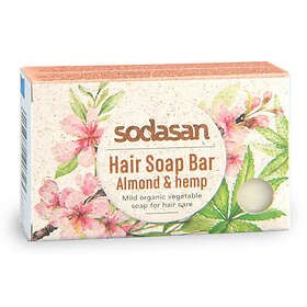 Sodasan Hair Soap Bar Almond & Hemp 100g