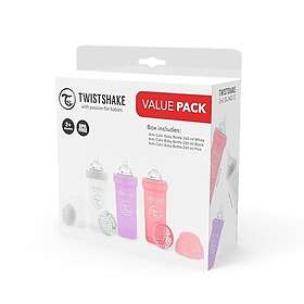 Twistshake Baby Bottle Value Pack Pink