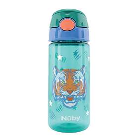 Glitter Nûby Soft Straw Push Cup with 540ml Tiger