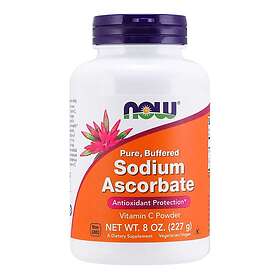 Now Foods Sodium Ascorbate, pure buffered vitamin-C pulver 227g