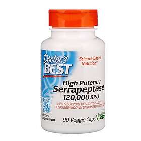 Doctor's Best Serrapeptase 120,000 SPU 90 vegkapslar