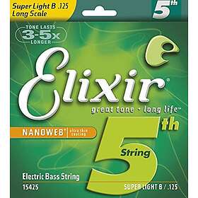 Elixir Nanoweb Nickel Plated 125 Longscale