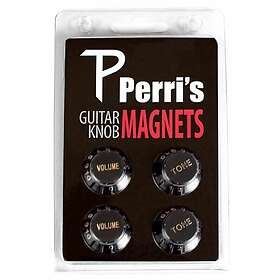 Perri's Leather Straps Guitar Knob Fridge Magnet Black