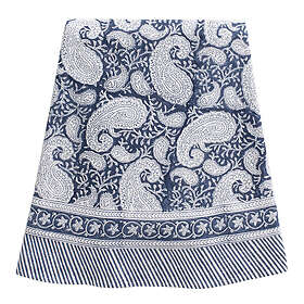 Chamois Big Paisley Bordsduk Rund 220 cm Marinblå