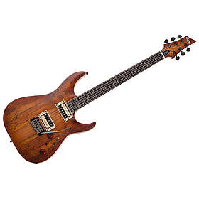 Schecter C-1 Exotic Spalted Maple Satin Natural Vintage Burst