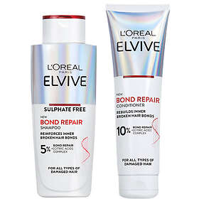 L'Oreal Paris Elvive Bond Repair Shampoo and Conditioner Bundle For Damaged Hair